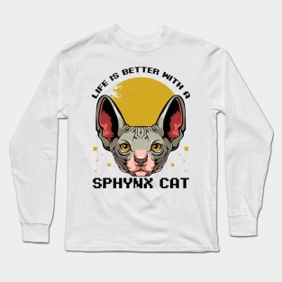 Sphynx Cat Long Sleeve T-Shirt